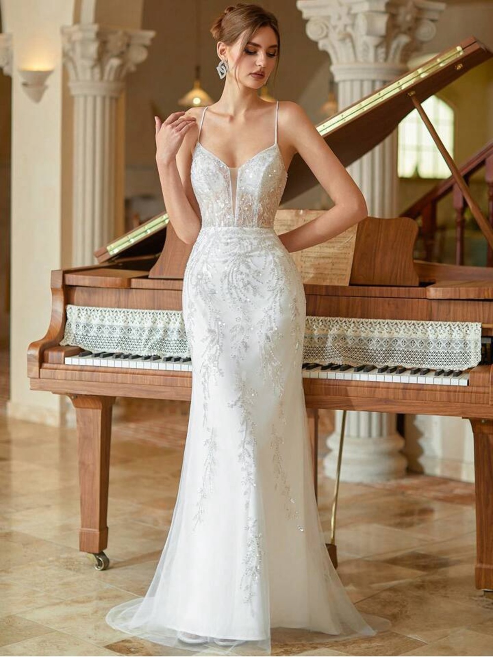 💍✨NWOT Mermaid style wedding dress (US 2/XS)